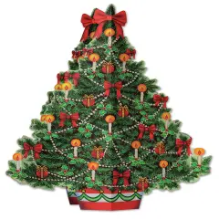 3-D Christmas Tree Centerpiece (Pack of 12)