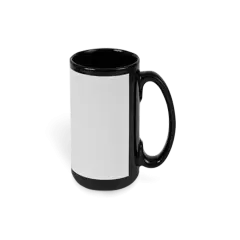 15oz Black Economy Ceramic Mug (36/case)