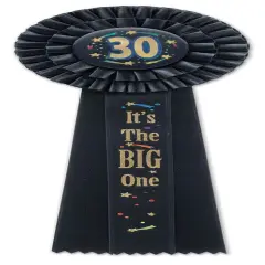 30 It's The Big One Deluxe Rosette (Pack of 3)