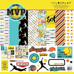 ColorPlay Collection Pack 12"X12"-MVP Softball