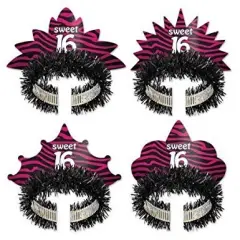 Sweet 16 Tiaras (Pack of 12)