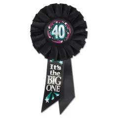 40 It's The Big One Rosette (Pack of 6)
