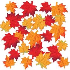 Deluxe Fabric Autumn Leaves, (Pack of 12)