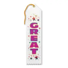 Great Award Ribbon (Pack of 6)