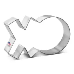 XO Cookie Cutter 4.25 in, CookieCutter.com, Tin Plated Steel, Handmade in the USA