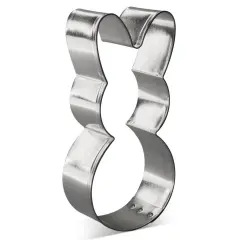 Easter Bunny Body Cookie Cutter 4.25 in B1554, CookieCutter.com, Tin Plated Steel, Handmade in the USA