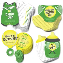 Big Dot of Happiness You Got Served - Tennis - 4 Baby Shower or Tennis Ball Party Games - 10 Cards Each - Gamerific Bundle