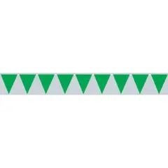 Green Pennant Banner (Pack Of 12)