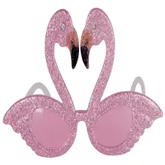 Glittered Flamingo Fanci-Frames (Pack of 6)