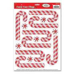 Candy Cane Clings (Pack of 12)