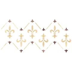 Fleur de Lis Wall Stencil | 3167 by Designer Stencils | Pattern Stencils |