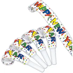 Pkgd Happy New Year Blowouts (Pack of 48)