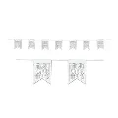 Die-Cut Happily Ever After Pennant Bnr, (Pack of 12)
