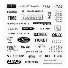 Little Details and Elements, Clear Stamps 4x6 inch by Wintertime Crafts