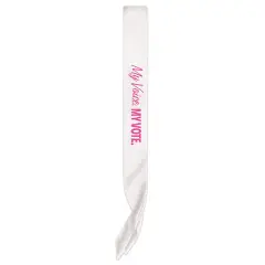 My Voice. My Vote. Satin Sash, (Pack of 6)