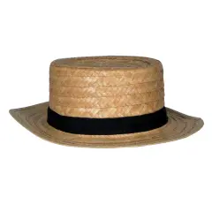 Straw Skimmer Hat, (Pack of 12)