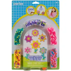 Perler Fused Bead Kit-Flower Madness