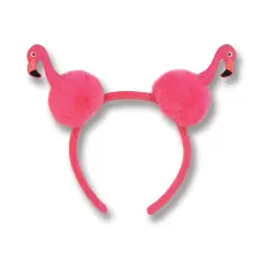 Flamingo Pom-Pom Headband, (Pack of 12)