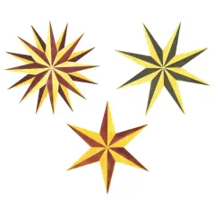 Small Assorted Stars Wall Stencil | 2906B by Designer Stencils | Pattern Stencils | Reusable Stencils for Painting | Safe & Reusable Template for Wall Decor | Try This Stencil Instead of a Wallpaper | Easy to Use & Clean Art Stencil Pattern