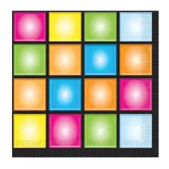 Disco Luncheon Napkins (Pack of 12)