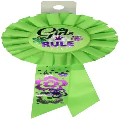 Girls Rule Rosette (Pack of 6)