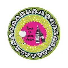 Dolly Mamas Wine Celebration Plates, (Pack Of 12)