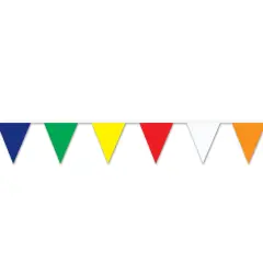 Multi-Color Pennant Banner (Pack of 12)
