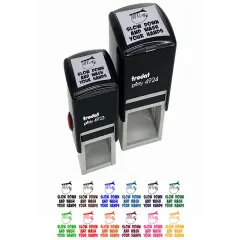 Slow Down Wash Your Hands Slow Teacher Motivation Self-Inking Rubber Stamp Ink Stamper Pink