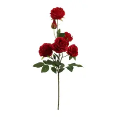 27" Crimson Red Rose Spray - Set of 12, Lifelike Silk Roses, Elegant Floral D&eacute;cor, Perfect for Weddings, Events & Home - Ideal for All Seasons, Floral Home by Artificial Flowers
