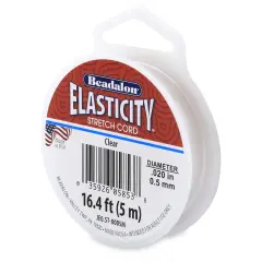 Beadalon Elasticity .5mmX5m-Clear