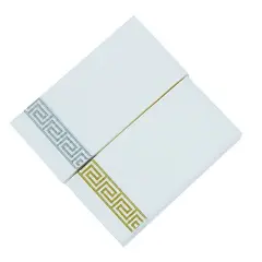 20 White Gold AIRLAID PAPER NAPKINS