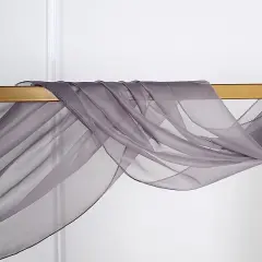 18 feet Sheer Organza CURTAIN Panel BACKDROP Drape Amethyst