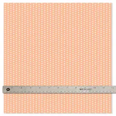 Happy Crafters&reg; Polka Dot 11.8" x 18" Sheet Peach fuzz and white