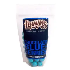 Lehman's Chocolate Candy Coated Fruits, Creamy Milk Chocolate and Dried Blueberries or Cherries, 8 oz Resealable Bag