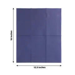 50 Plain Soft 2 Ply Dinner Table Cocktail Paper NAPKINS Navy blue