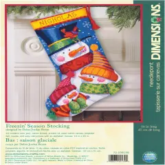 Dimensions Stocking Needlepoint Kit 16" Long-Freezin' Season Stitched Wool & Thread