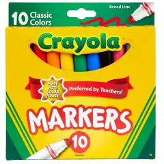 Crayola Broad Line Markers-Classic Colors 10/Pkg