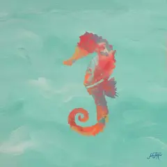 Sea Creatures on Teal IV Poster Print by Julie DeRice - Item # VARPDX10200L