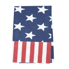 Stars and Stripes 4th of July Woven Cotton Kitchen Towel Patriotic Dishtowel Decoration
