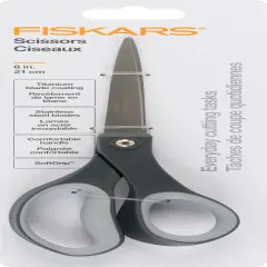 Fiskars Everyday Softgrip Titanium Scissors 8"-Gray