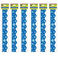 Snowflakes Border Trim, 35 Feet Per Pack, 6 Packs