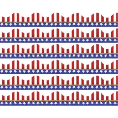 American Flags Electoral Deco Trim&reg;, 37 Feet Per Pack, 6 Packs
