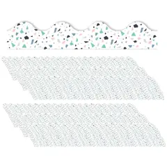 Simply Sassy White Terrazzo Deco Trim&reg;, 37 Feet Per Pack, 6 Packs