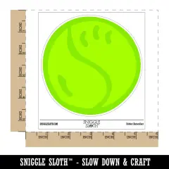 Tennis Ball Cute Waterproof Vinyl Phone Tablet Laptop Water Bottle Sticker Set - 5 Pack
