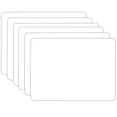Dry Erase Board, 9.5" x 12", Pack of 6