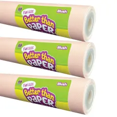 Fun Size Better Than Paper&reg; Bulletin Board Roll, 18" x 12', Blush, Pack of 3