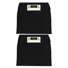 Seat Sack, Medium, 15 inch, Chair Pocket, Black, Pack of 2