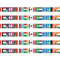International Flags Spotlight Border&trade;, 36 Per Pack, 6 Packs