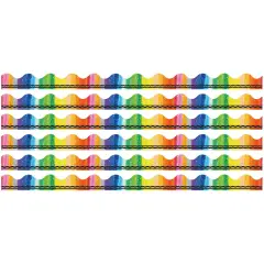 Crayola&reg; Rainbow Deco Trim&reg;, 37 Feet Per Pack, 6 Packs