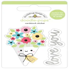 Doodlebug Doodle-Pops 3D Sticker-Love You Bunches